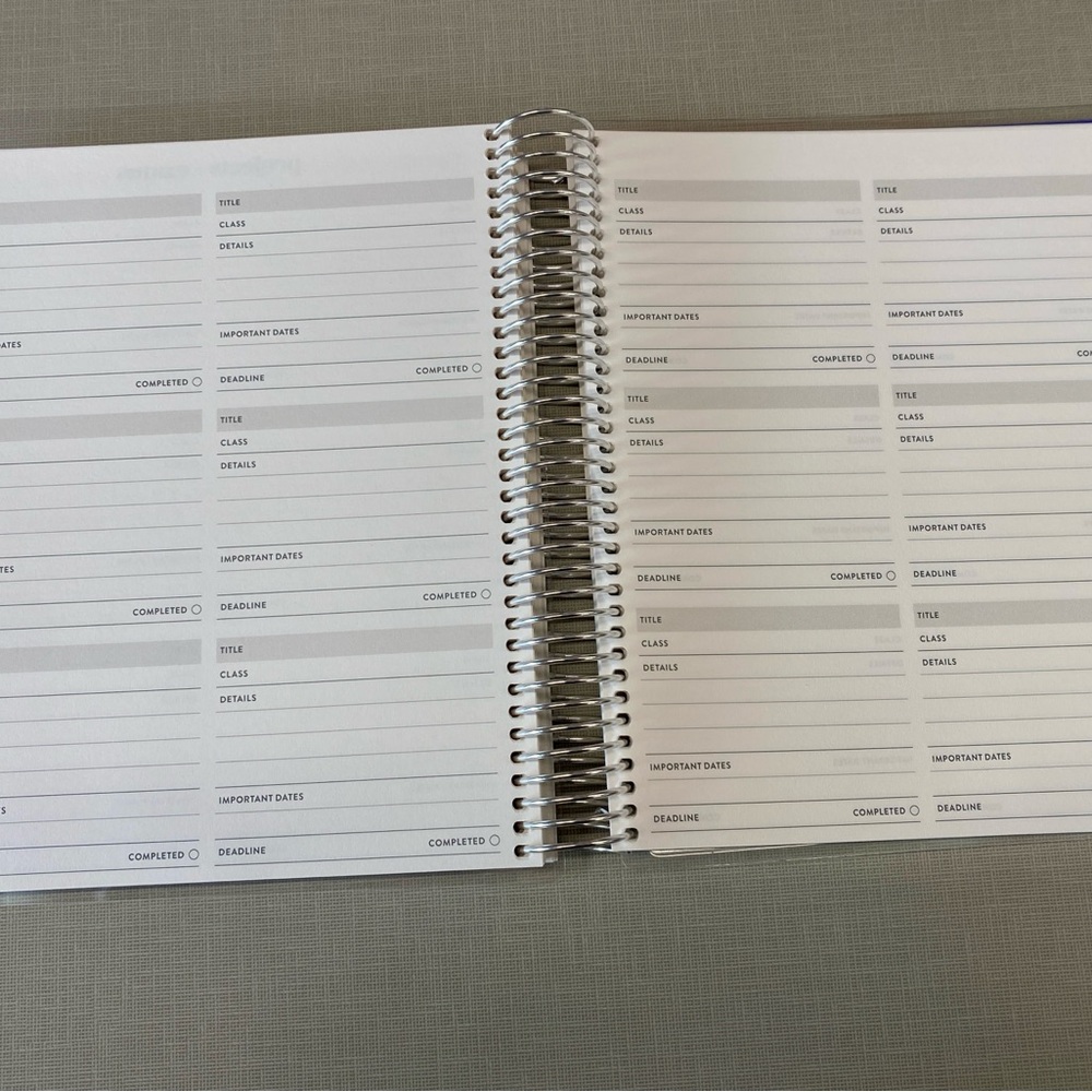 NEW Erin Condren academic vertical Planner with Colorful Tabs - Picture 9 of 11